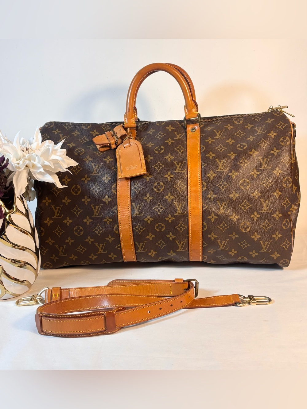 Louis Vuitton Vintage Keepall Bandouliere 50